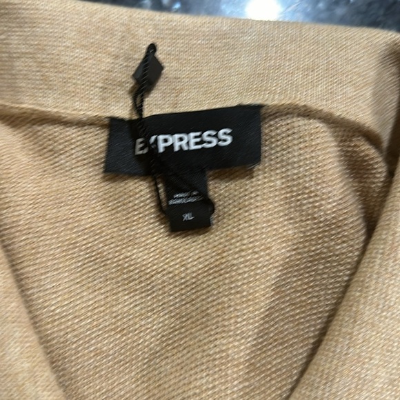 ExpressTan and Gray Cardigan with Vertical Stripes - Picture 5 of 6